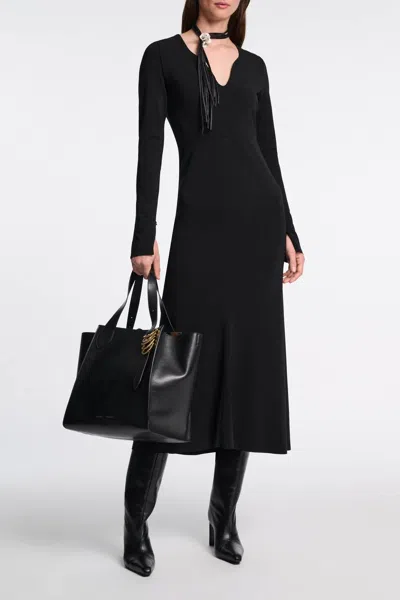 Dorothee Schumacher Soft Shape Long Sleeve Dress In Black