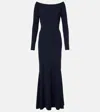 Dorothee Schumacher Soft Shape Maxi Dress In Blue