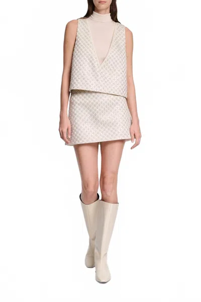 Dorothee Schumacher Sparkling Statement Top In Pearl In Neutral