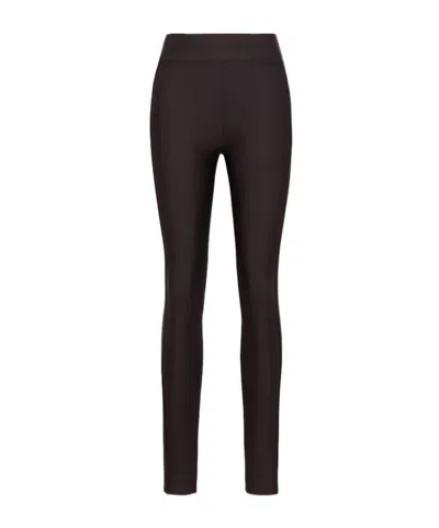 Dorothee Schumacher Stitch-detail Leggings In Brown