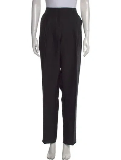 Pre-owned Dorothee Schumacher Straight Leg Pants In Black