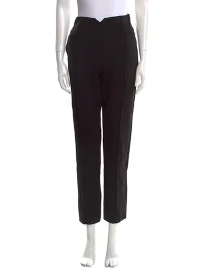 Pre-owned Dorothee Schumacher Straight Leg Pants In Black