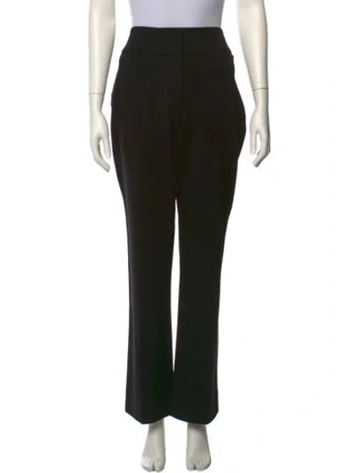 Pre-owned Dorothee Schumacher Straight Leg Pants In Black