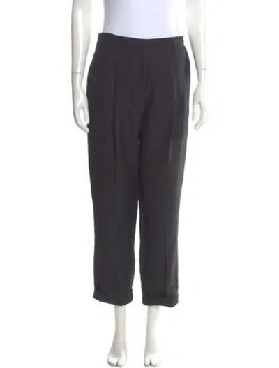 Pre-owned Dorothee Schumacher Straight Leg Pants In Black