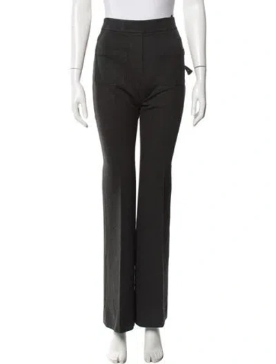 Pre-owned Dorothee Schumacher Straight Leg Pants In Black
