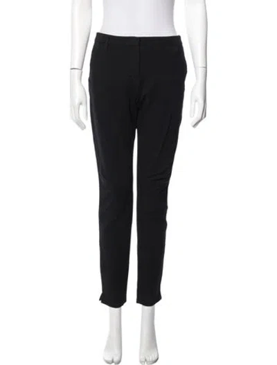 Pre-owned Dorothee Schumacher Straight Leg Pants In Black