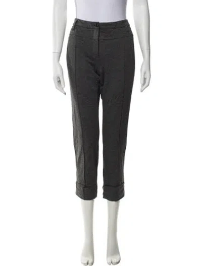 Pre-owned Dorothee Schumacher Straight Leg Pants In Gray