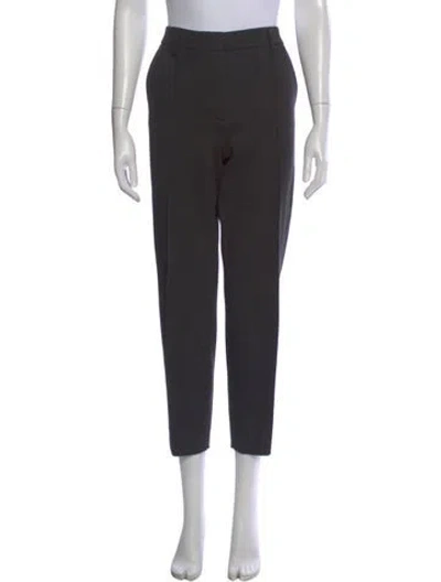 Pre-owned Dorothee Schumacher Straight Leg Pants In Gray