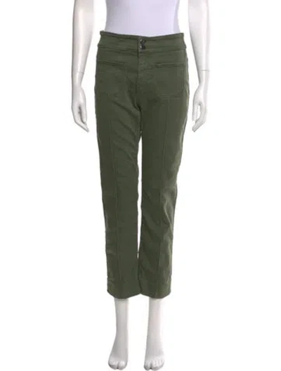 Pre-owned Dorothee Schumacher Straight Leg Pants In Green