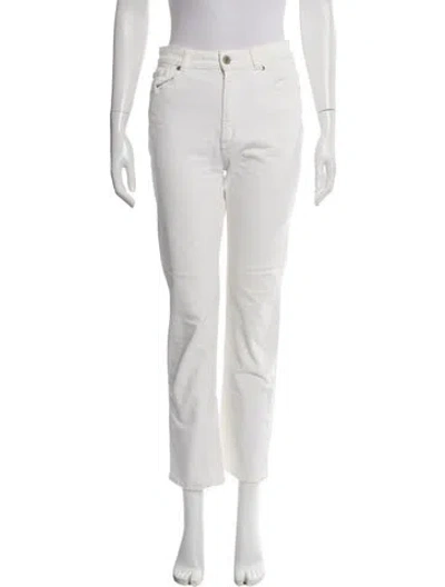Pre-owned Dorothee Schumacher Straight Leg Pants In White