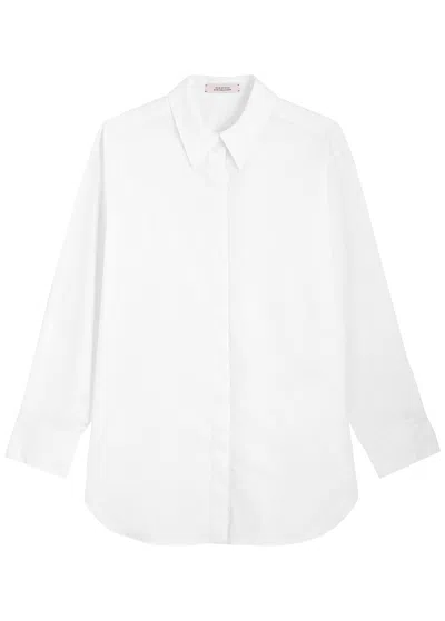 Dorothee Schumacher Stretch-cotton Poplin Shirt In White