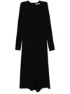Shop Dorothee Schumacher Stretch-design Midi Dress In 黑色