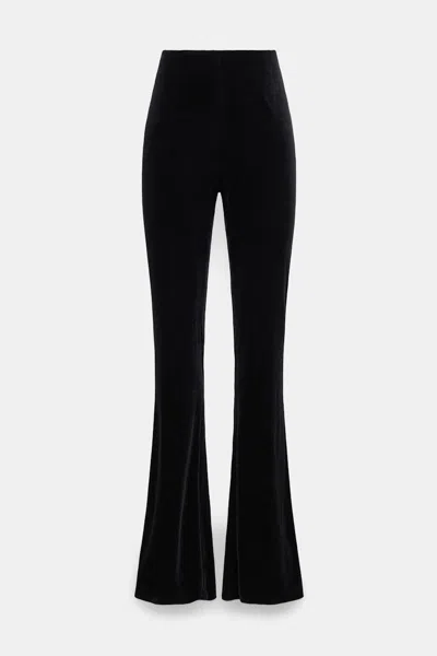 Dorothee Schumacher Stretch Velvet Flares In Black