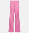 Dorothee Schumacher Striking Essence Wide-leg Wool Pants In Adored Pink