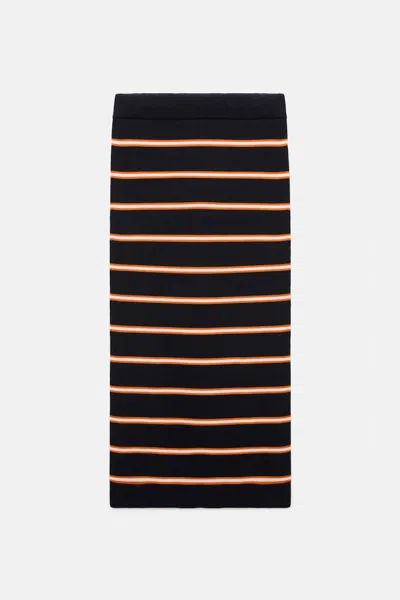 Dorothee Schumacher Striped Knit Skirt In Multi