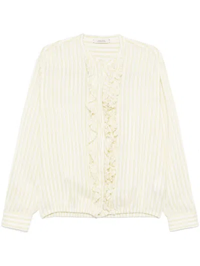 Dorothee Schumacher Striped Shirt In 黄色