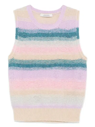 Dorothee Schumacher Striped Sleeveless Top In Purple