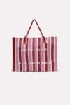 DOROTHEE SCHUMACHER STRIPED TOTE MADE FROM RECYCLED PLASTIC
