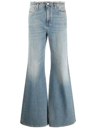 Dorothee Schumacher Bootcut-jeans Mit Nieten In Blue