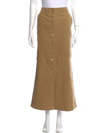 Pre-owned Dorothee Schumacher Studded Accents Midi Length Skirt In Neutral