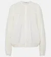 Shop Dorothee Schumacher Stunning Dream Cotton And Silk Blouse In White
