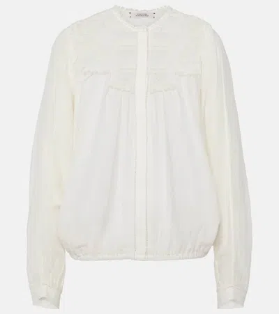 Dorothee Schumacher Stunning Dream Cotton And Silk Blouse In White