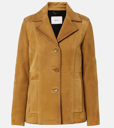 Dorothee Schumacher Suede Jacket In Brown