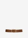 Dorothee Schumacher Suede Sensation Belt In Brown