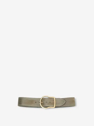 Dorothee Schumacher Suede Sensation Belt In Soft Green