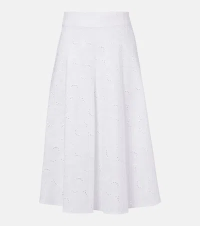 Dorothee Schumacher Summer Blossom Broderie Anglaise Midi Skirt