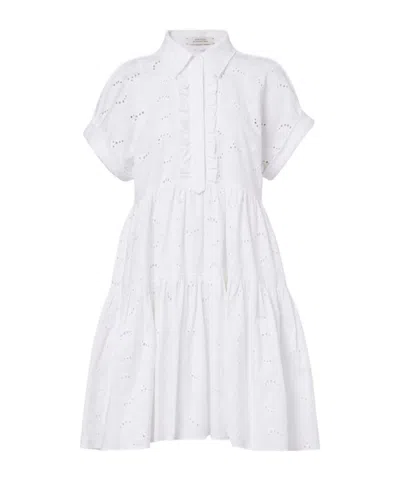 Dorothee Schumacher Summer Blossom Broderie Anglaise Minidress In White