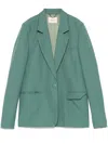 Dorothee Schumacher Summer Cruise Blazer In Green