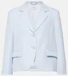 Dorothee Schumacher Summer Cruise Cropped Blazer In  Soft Blue