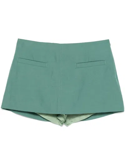 Dorothee Schumacher Summer Cruise Mini Skirt In Green