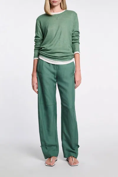 Dorothee Schumacher Summer Cruise Pants In Green