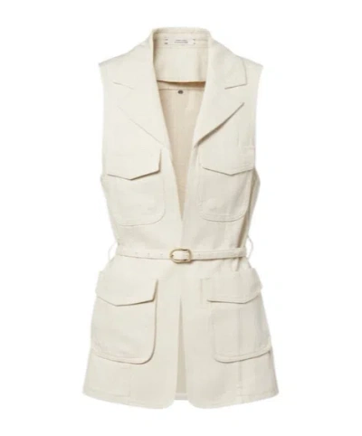 Dorothee Schumacher Summer Of Love Belted Denim Vest In Neutral