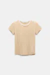 Shop Dorothee Schumacher T-shirt With D-rose Embellishment
