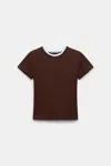 Dorothee Schumacher All Time Favorites Cotton-blend T-shirt In Brown