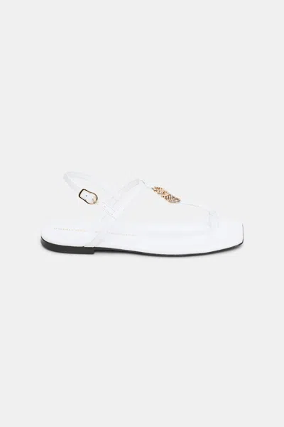 Dorothee Schumacher T-strap Sandals With D-rings In White