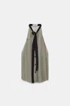 Dorothee Schumacher Tank Top With Sporty Shoulders In Printed Silk Twill In Multi Colour