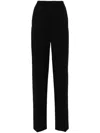 Dorothee Schumacher High-waisted Cigarette Trousers In Black