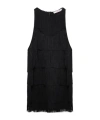 Dorothee Schumacher Punto Milano Tank Top With Allover Fringe In Black