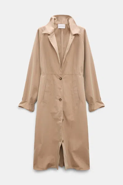 Dorothee Schumacher Technical Cotton Coat In Brown