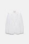 Dorothee Schumacher Technical Linen Blazer In White