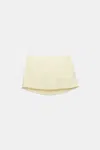 Dorothee Schumacher Technical Linen Mini Skirt In Yellow