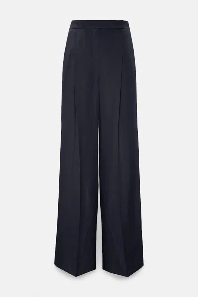 Dorothee Schumacher Technical Linen Pants In Blue