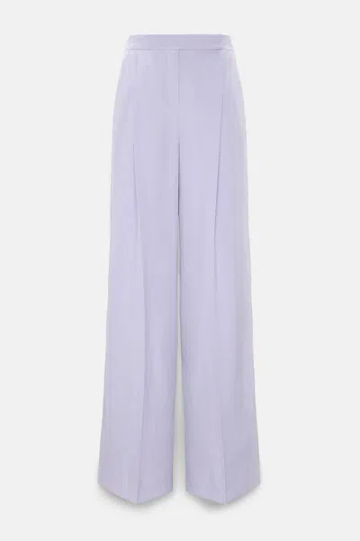 Dorothee Schumacher Technical Linen Pants In Purple