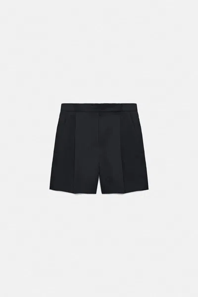 Dorothee Schumacher Technical Linen Shorts In Blue