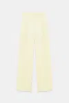 Dorothee Schumacher Technical Linen Wide Leg Pants In Yellow