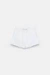 Dorothee Schumacher Terry Floral Jacquard Drawstring Shorts In White